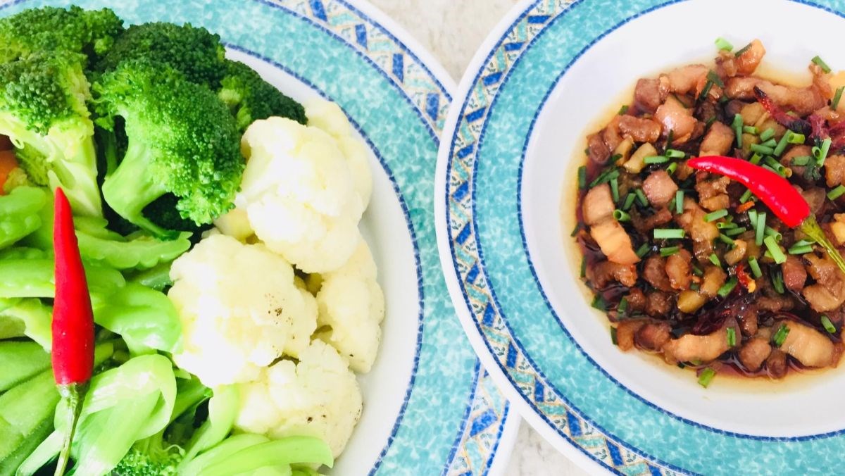 Thịt kho quẹt với tôm khô