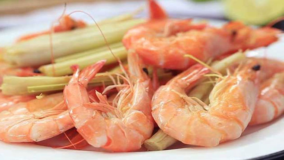Tôm hấp sả