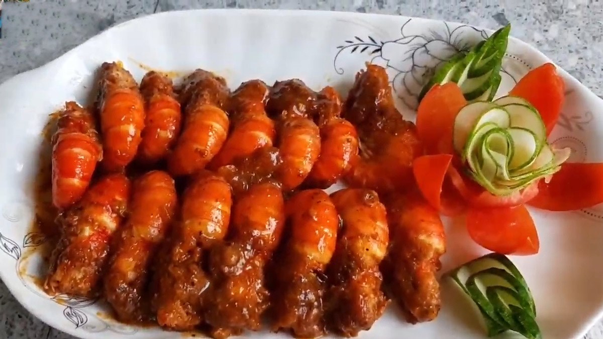 Tôm rim chua ngọt