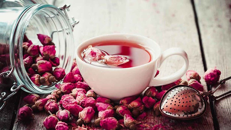 Nguyên liệu món ăn trà hoa hồng