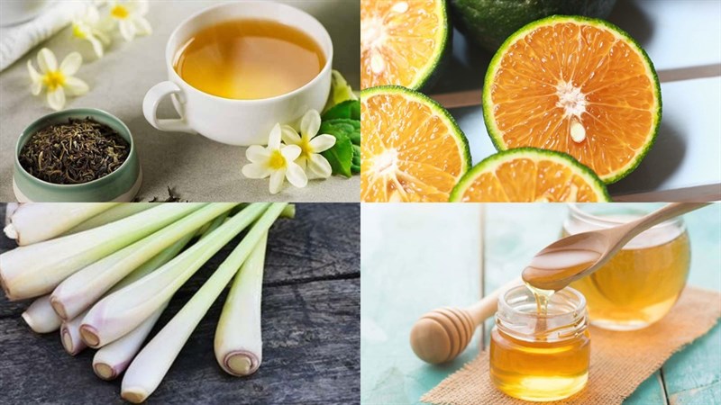 Nguyên liệu món ăn trà cam mật ong, trà cam sả, trà cam quýt