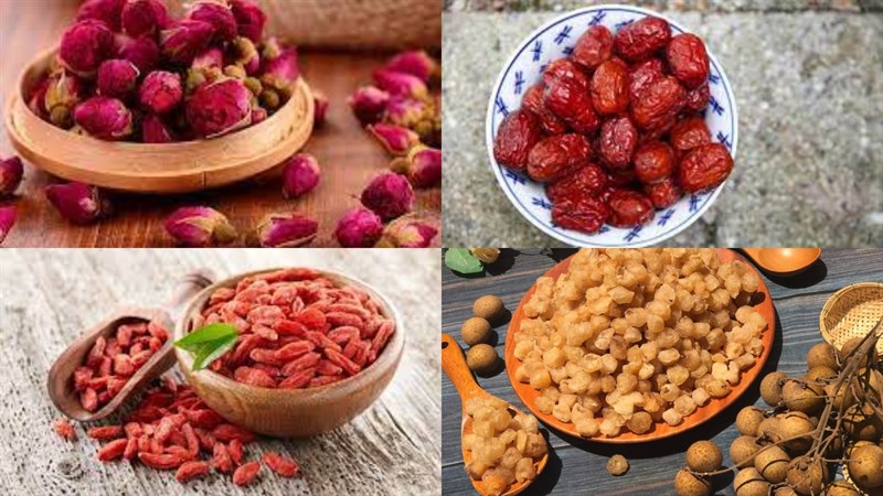 Nguyên liệu món ăn trà dưỡng nhan