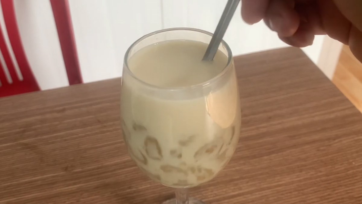 Trân châu đường thốt nốt bằng bánh tráng