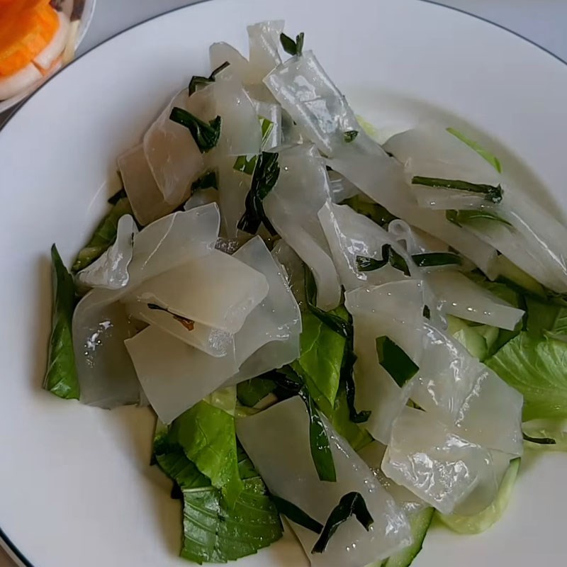 Bước 4 Trình bày Bánh ướt chay
