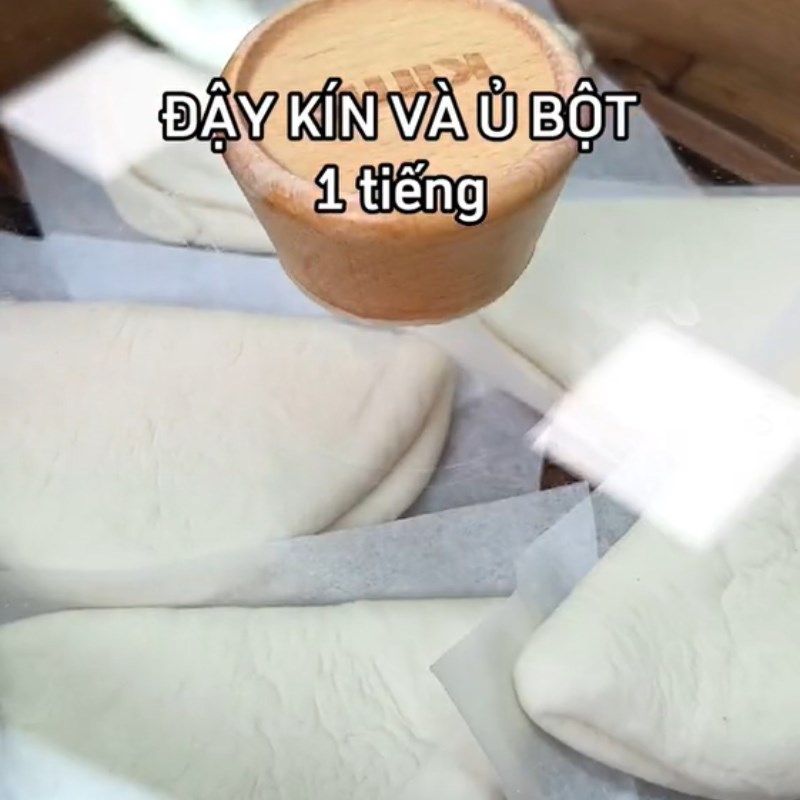 Bước 1 Trộn bột Bánh bao kẹp thịt (Công thức được chia từ Tiktok Cách Nấu Ngon cùng Cách Nấu Ngon)