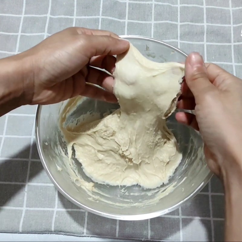Bước 2 Trộn bột Bánh mì táo quế không cần nhồi