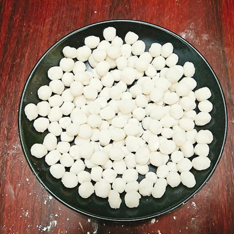 Bước 1 Trộn bột Trân châu từ bột năng