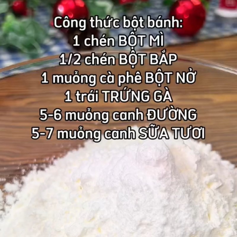 Bước 1 Trộn bột Bánh trứng cuộn (Công thức được chia sẻ từ Tiktok Cách Nấu Ngon cùng Cách Nấu Ngon)
