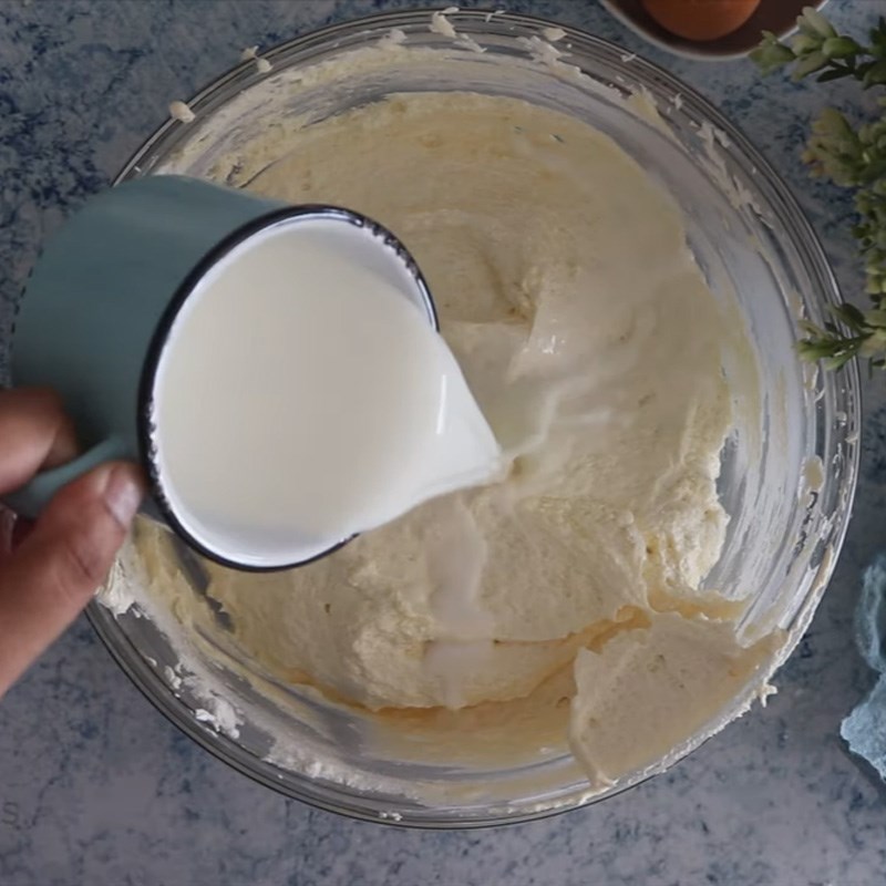 Bước 4 Trộn bột bánh Bánh Langminton đỏ