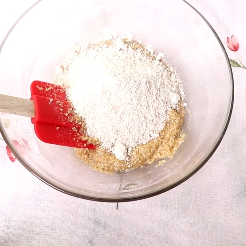 Bước 1 Trộn bột bánh Bánh trung thu nướng bằng bột yến mạch