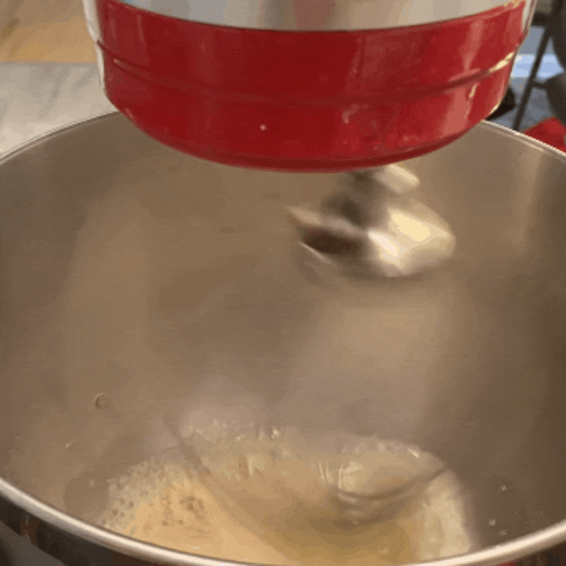 Bước 1 Trộn bột bánh Bánh bông lan trứng muối keto