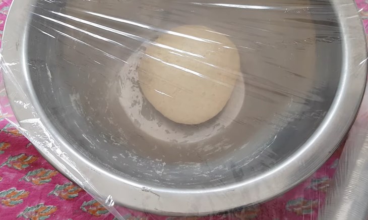 Bước 2 Trộn bột cái và ủ bột cái Bánh bao bí đỏ