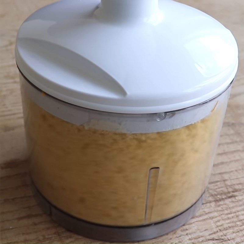 Bước 1 Trộn bột đế bánh Bánh cheesecake cam nướng với bột mì