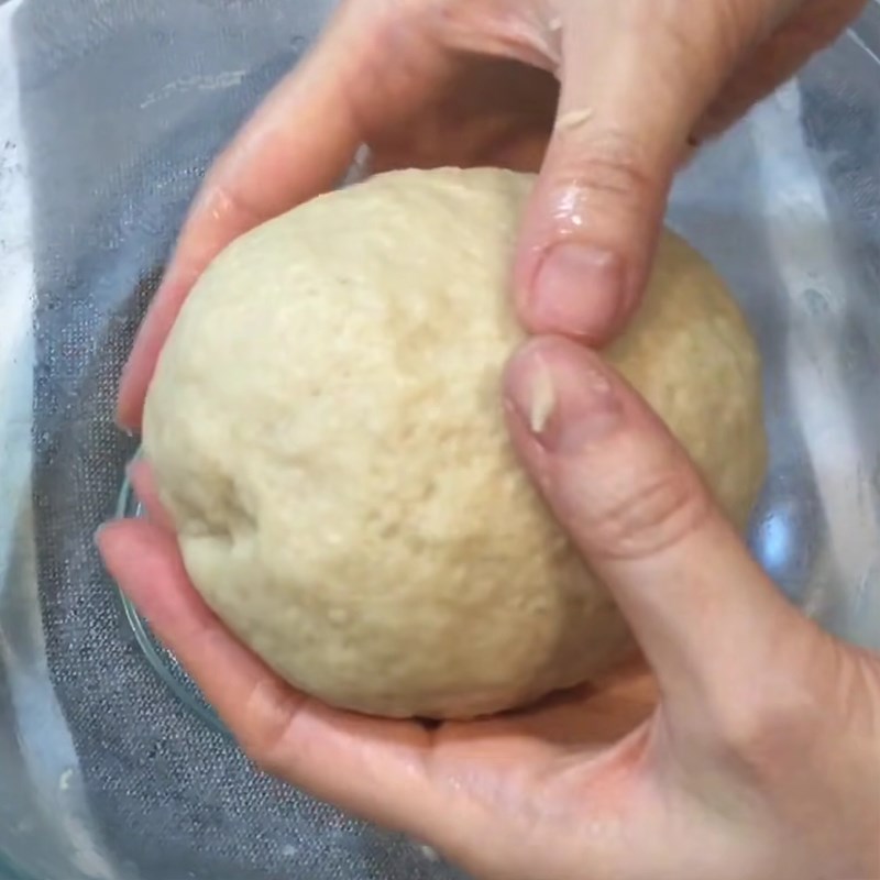 Bước 4 Trộn bột vỏ và bột ruột Bánh pía chay