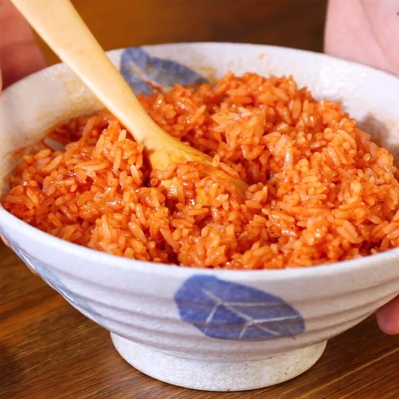 Bước 1 Trộn cơm Cơm chiên bò bulgogi Hàn Quốc