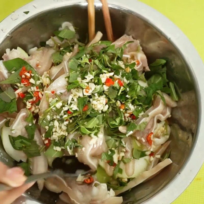 Bước 6 Trộn gỏi Gỏi ổi tai heo