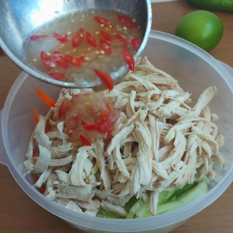 Bước 5 Trộn gỏi Gỏi ức gà