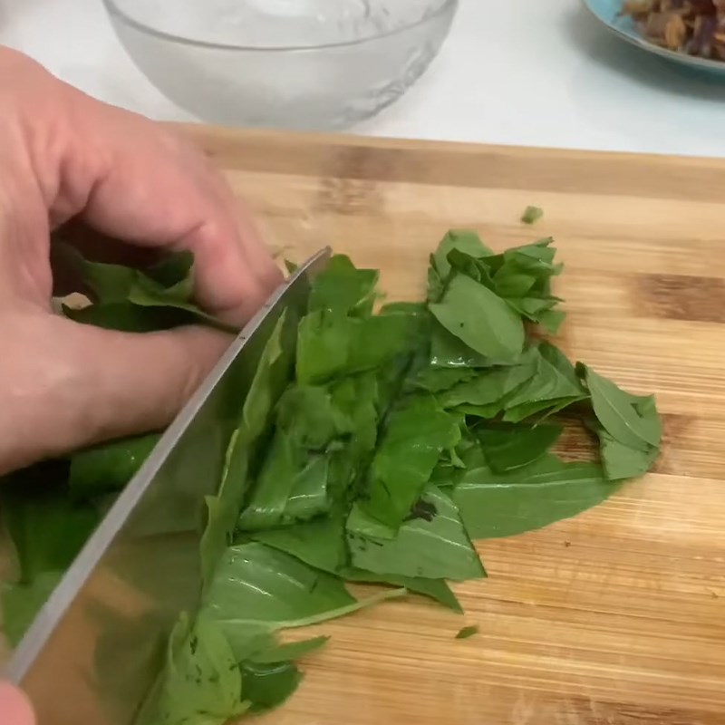 Bước 8 Trộn gỏi Cháo gà tía tô