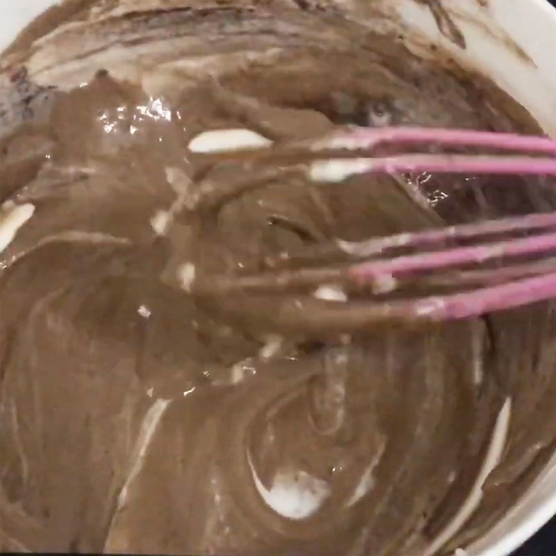 Bước 3 Trộn hỗn hợp làm cốt bánh Bánh milo kem mặn (kem cheese)