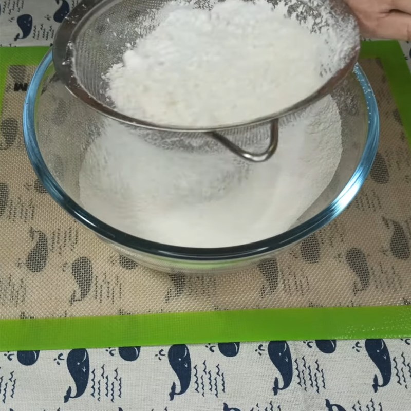 Bước 1 Trộn hỗn hợp bột bánh Bánh quy bơ sữa cosy