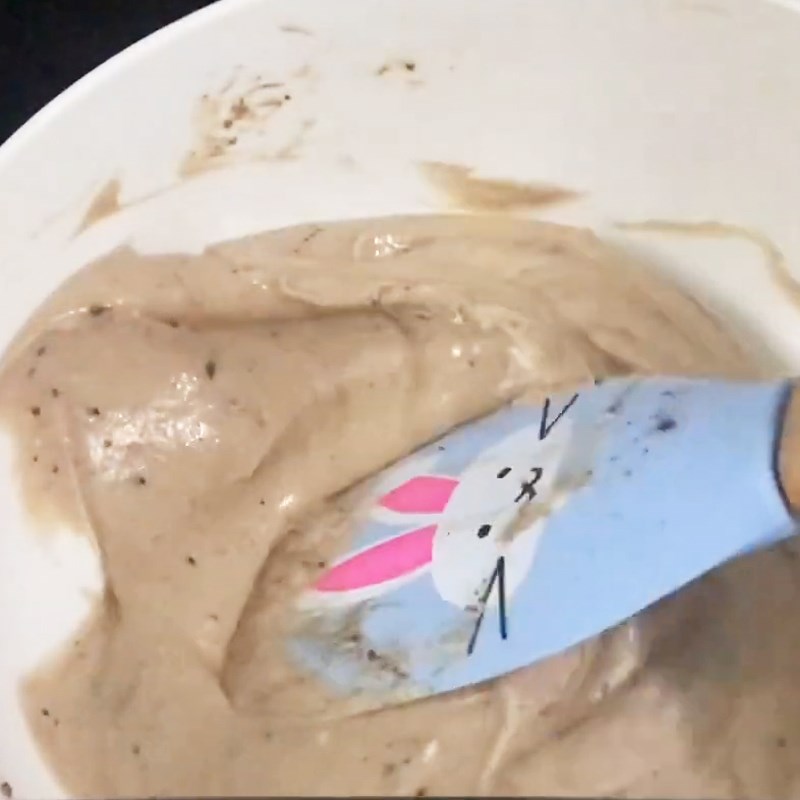 Bước 5 Trộn kem phô mai milo Bánh milo kem mặn (kem cheese)