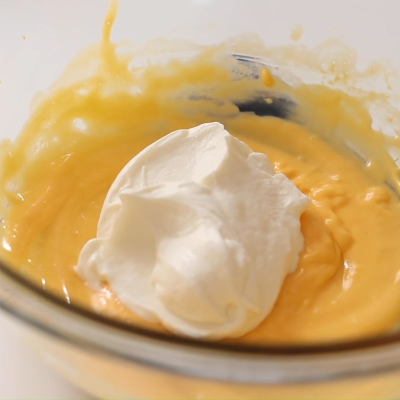 Bước 5 Trộn kem phô mai Tiramisu trà xanh