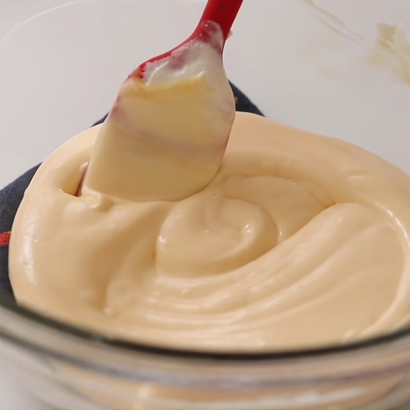 Bước 5 Trộn kem phô mai Tiramisu trà xanh