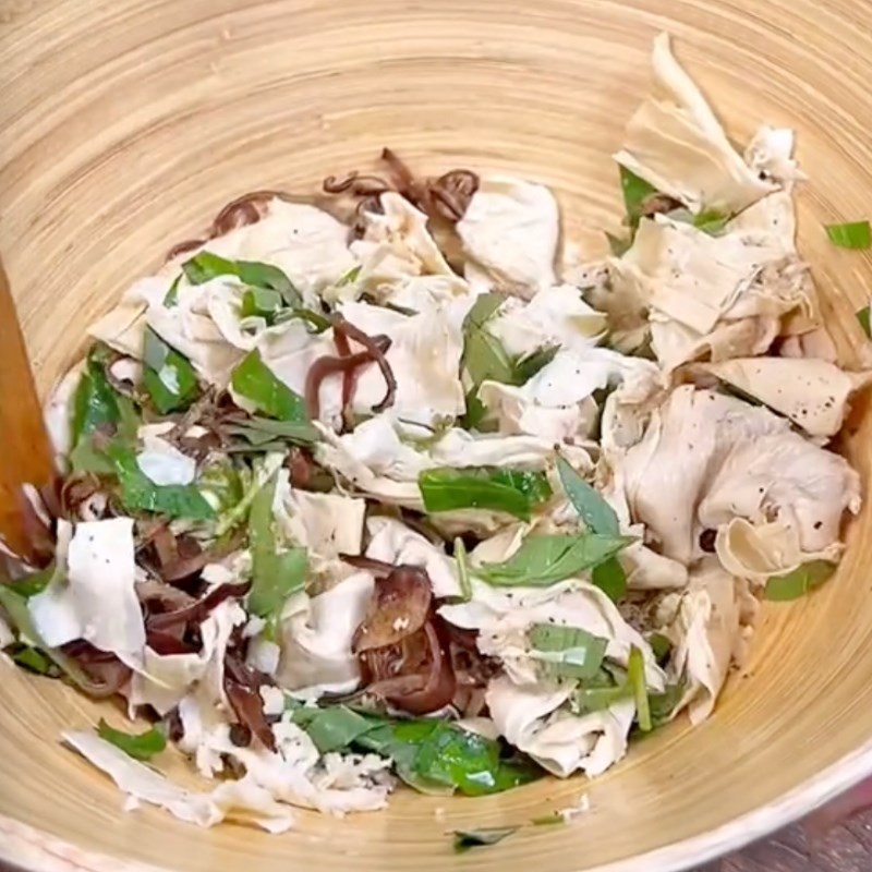 Bước 3 Trộn nhân Chả giò chay tàu hũ ky