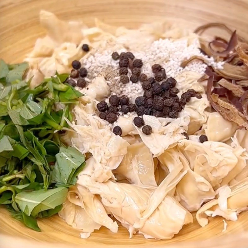 Bước 3 Trộn nhân Chả giò chay tàu hũ ky