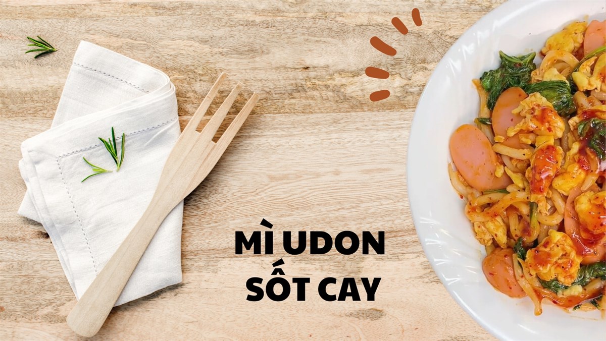 Mì udon sốt cay (Công thức được chia sẻ từ Tiktik Cách Nấu Ngon cùng Cách Nấu Ngon)