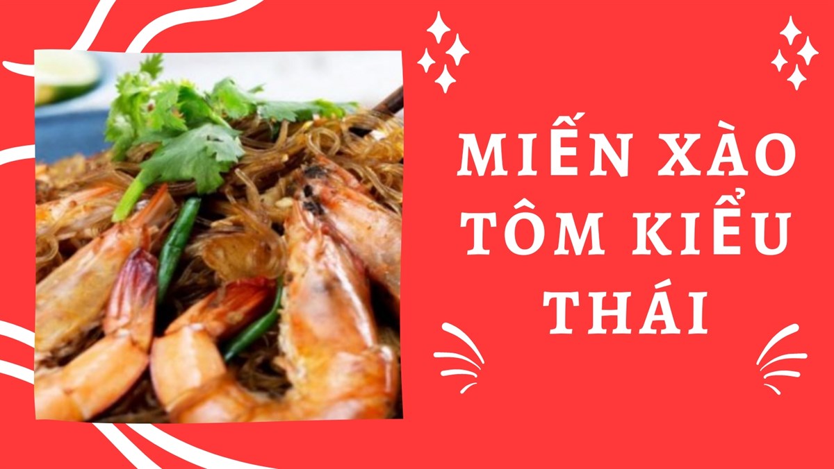 Miến xào tôm kiểu Thái (Công thức được chia sẻ từ Tiktok Cách Nấu Ngon cùng Cách Nấu Ngon)