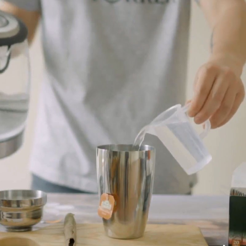 Bước 1 Ủ trà Trà cam quế