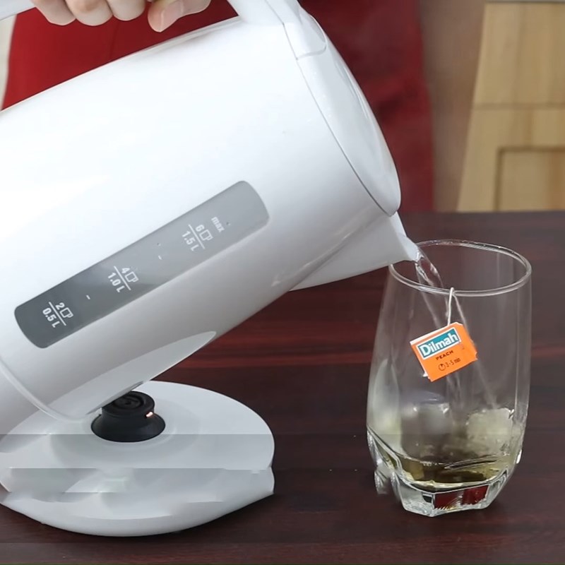 Bước 1 Ủ trà Trà đào
