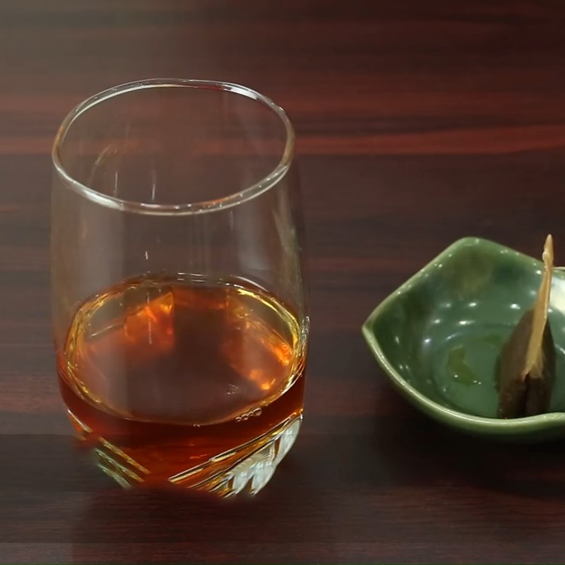 Bước 1 Ủ trà Trà đào