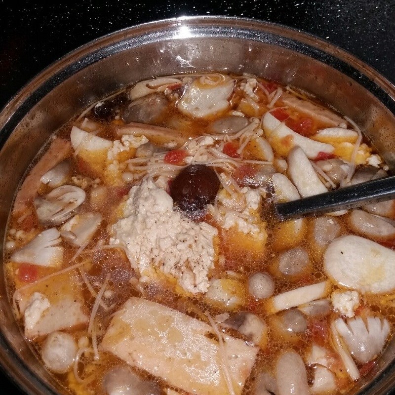 Bước 3 Nấu bún riêu Bún riêu cua chay