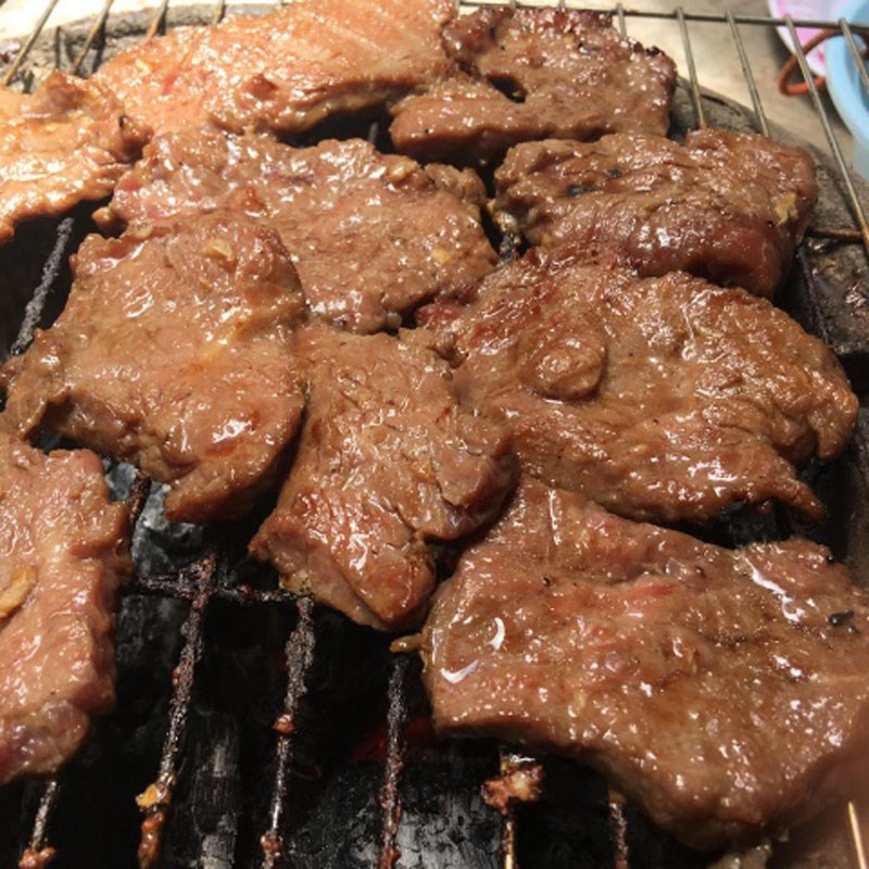 Bước 3 Nướng thịt Bò nướng mọi Củ Chi