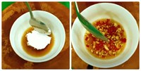 Bước 2 Làm nước chấm Cá bạc má hấp gừng cuốn bánh tráng