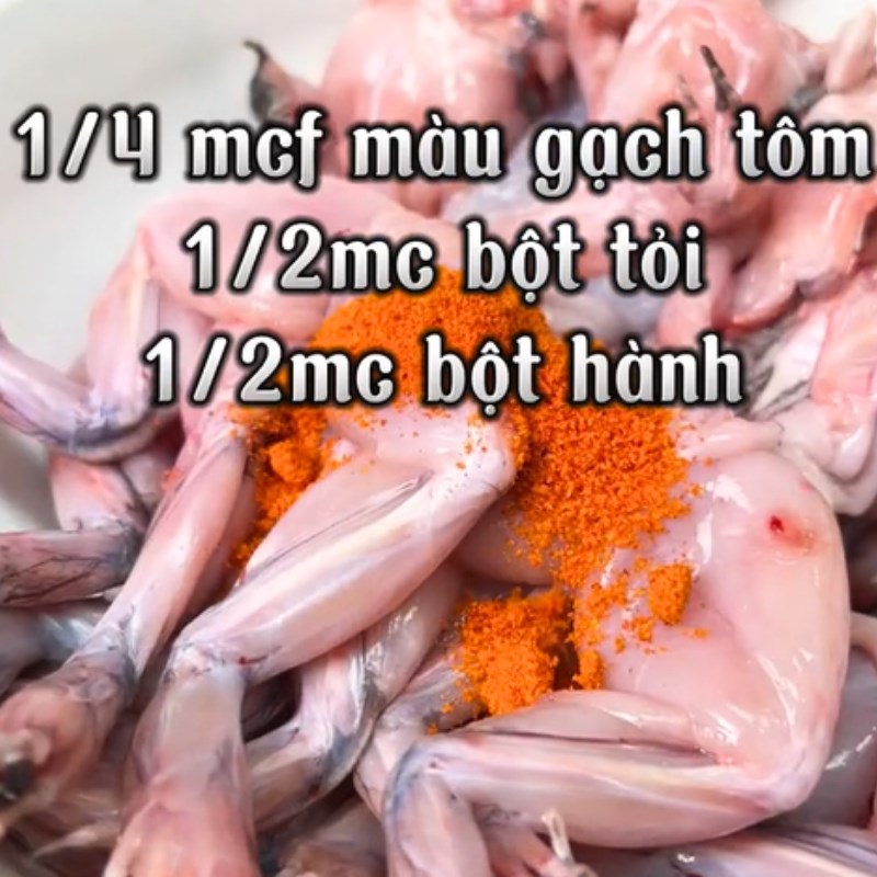 Bước 2 Ướp thịt ếch Ếch chiên nước mắm (Công thức được chia sẻ từ Tiktok Cách Nấu Ngon cùng Cách Nấu Ngon)