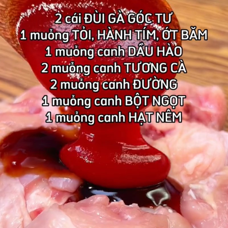 Bước 2 Ướp thịt gà Gà nấu cá mòi (Công thức được chia sẻ từ Tiktok vào bếp cùng Cách Nấu Ngon)