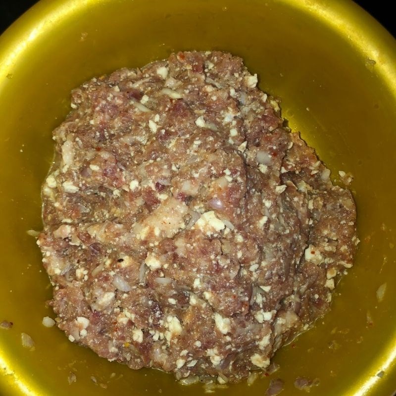 Bước 4 Ướp thịt heo Bún riêu ghẹ