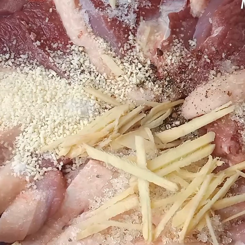Bước 3 Ướp thịt vịt Canh vịt hầm đu đủ