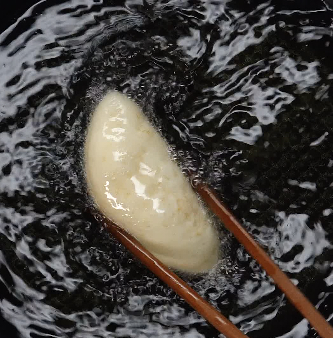 Bước 3 Chiên bánh Bánh tiêu sầu riêng