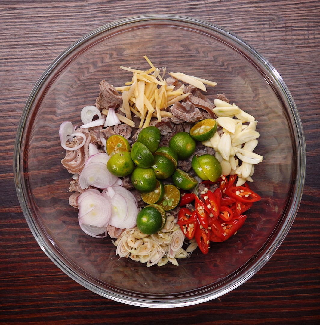 Bước 4 Ngâm gân bò Gân bò ngâm chua cay