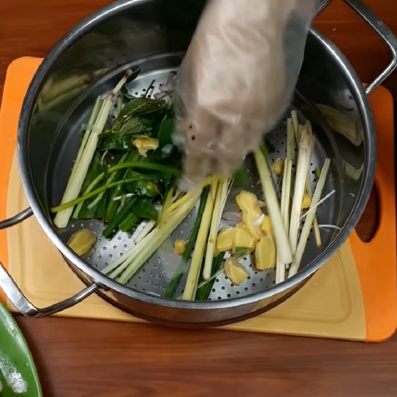 Bước 4 Hấp món ăn Vịt hấp bia