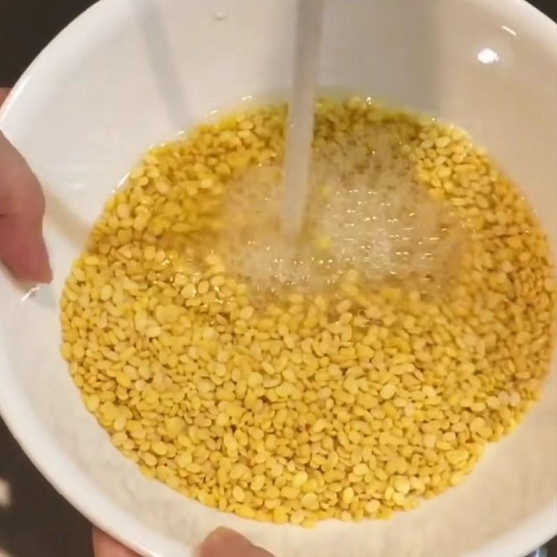 Bước 1 Vo sạch và nấu đậu xanh Bánh pía chay