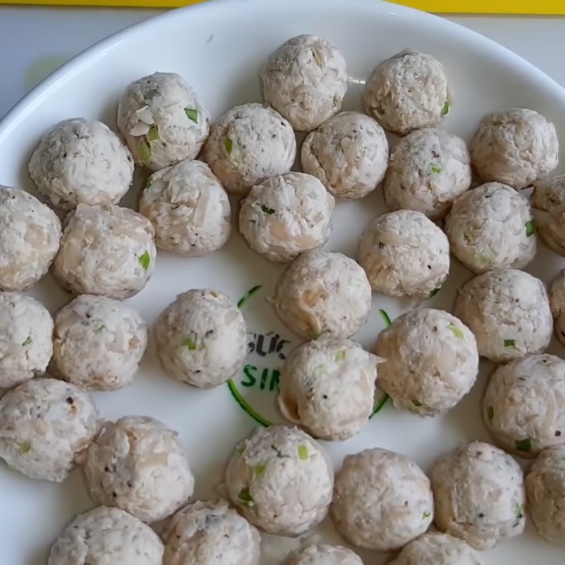 Bước 4 Vo viên Thịt viên chay