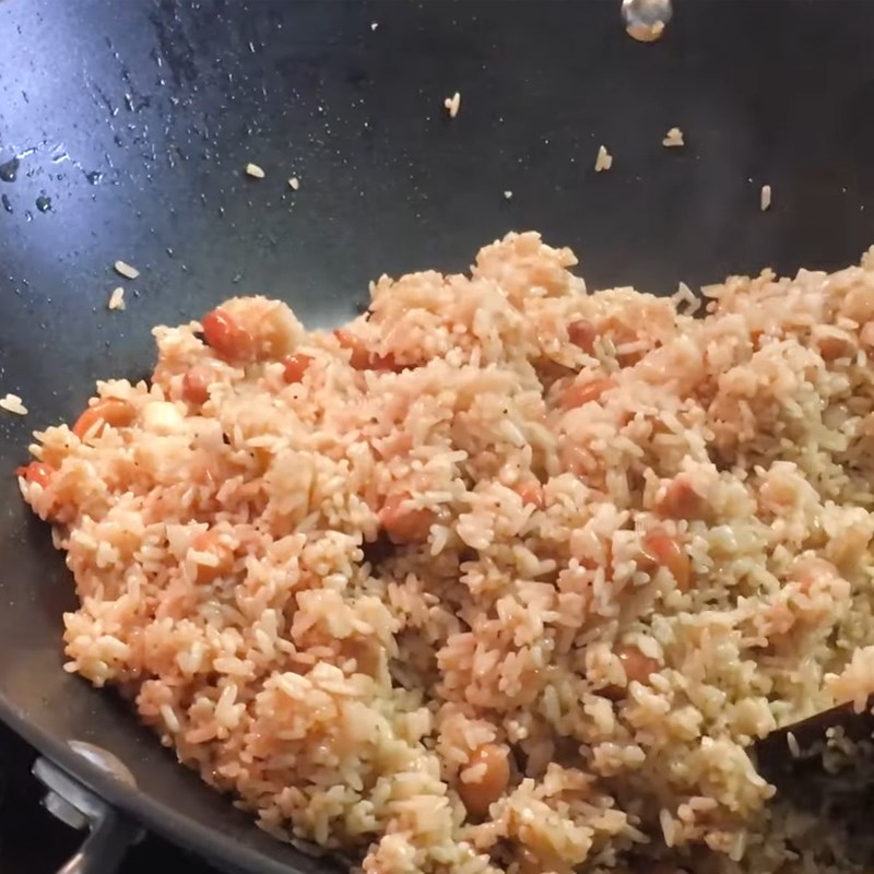 Bước 6 Xào các nguyên liệu Bánh ú bá trạng thuyền rồng