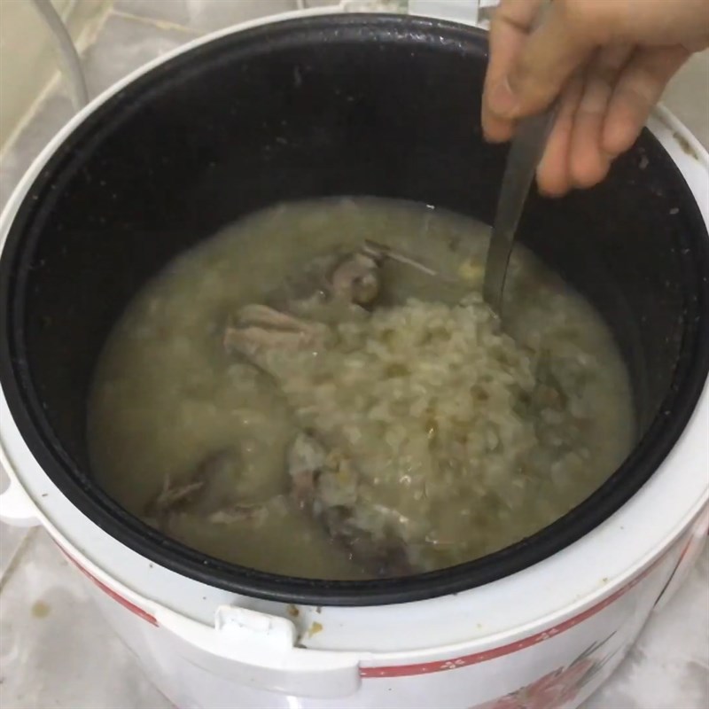 Bước 4 Nấu cháo Cháo chim cút