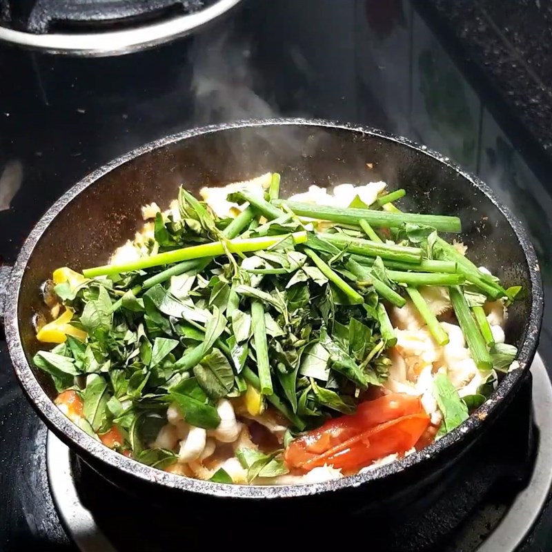 Bước 3 Xào lòng bò Lòng bò xào khế