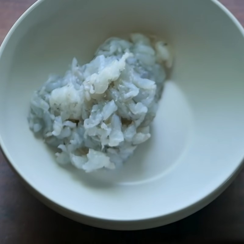 Bước 2 Sơ chế tôm Bánh cuốn nhân tôm